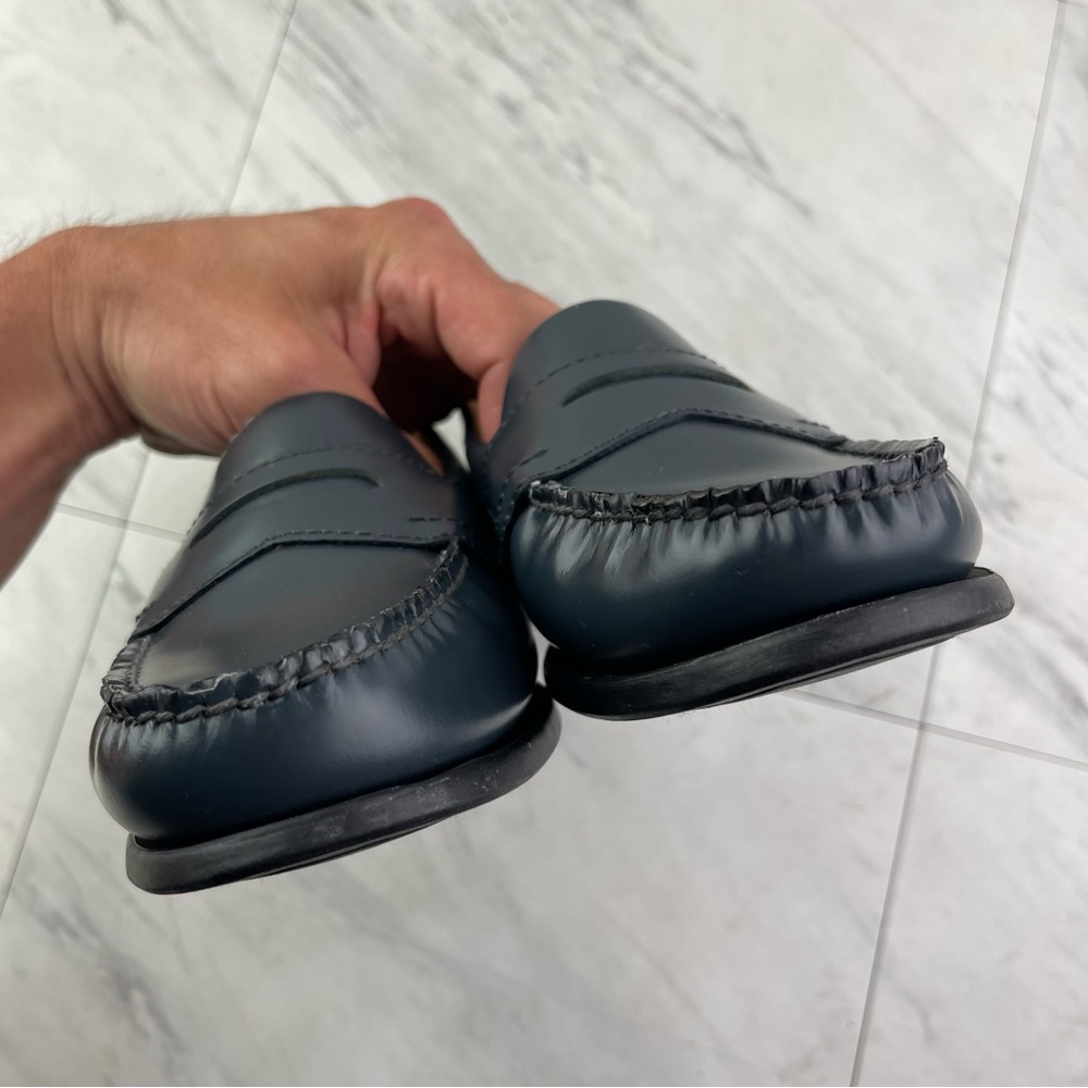 Eastland Classic II Women’s 7.5 Blue Leather Moccasin Penny Loafers Slip On Shoe - Picture 4 of 13